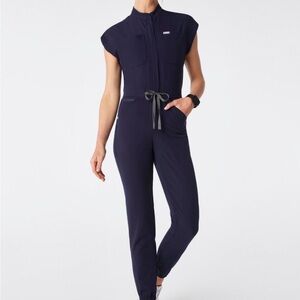 Figs Rafaela Cargo Navy Women's Jumpsuit